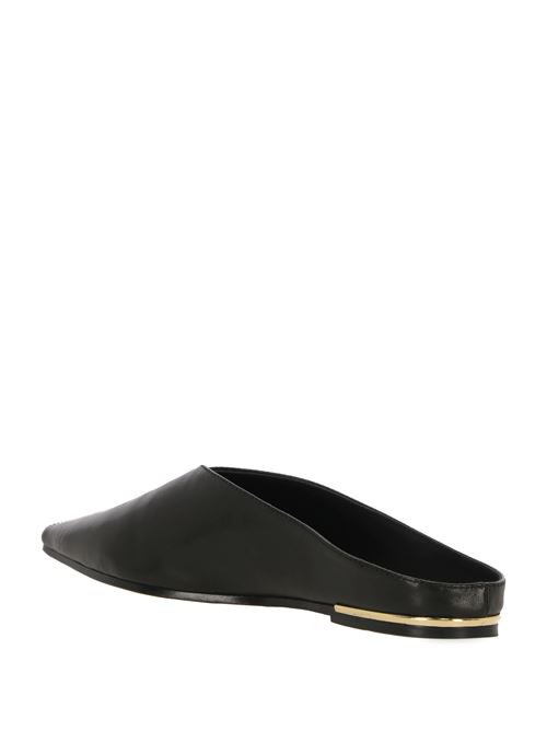 Black calf leather ballerina STUDIO AMELIA | F766CFCBLK